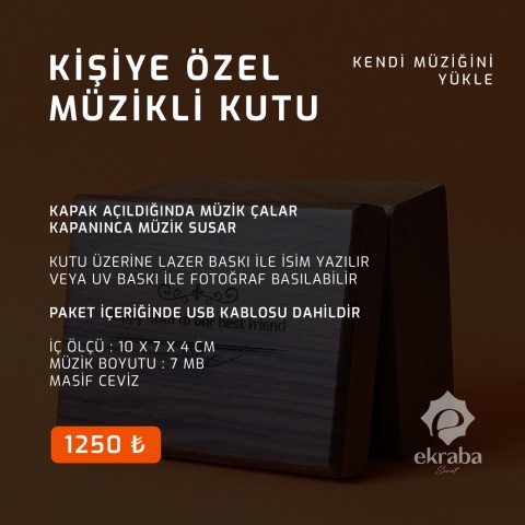 Kişiye Özel MP3 Müzikli Kutu - Kendi Müziğinizi Yükleyebilirsiniz Kişiye Özel MP3 Müzikli Kutu - Kendi Müziğinizi Yükleyebilirsiniz