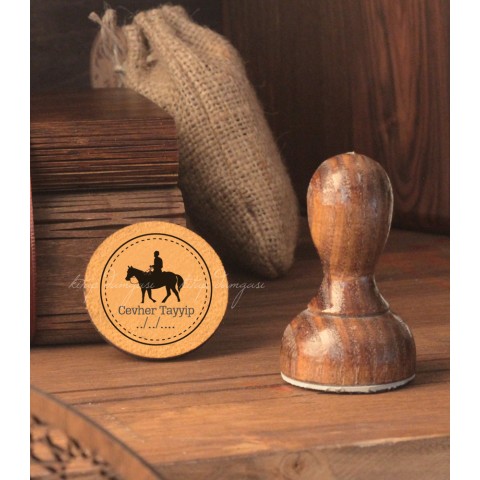 At Süren Adam -  Exlibris Stamp